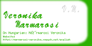 veronika marmarosi business card